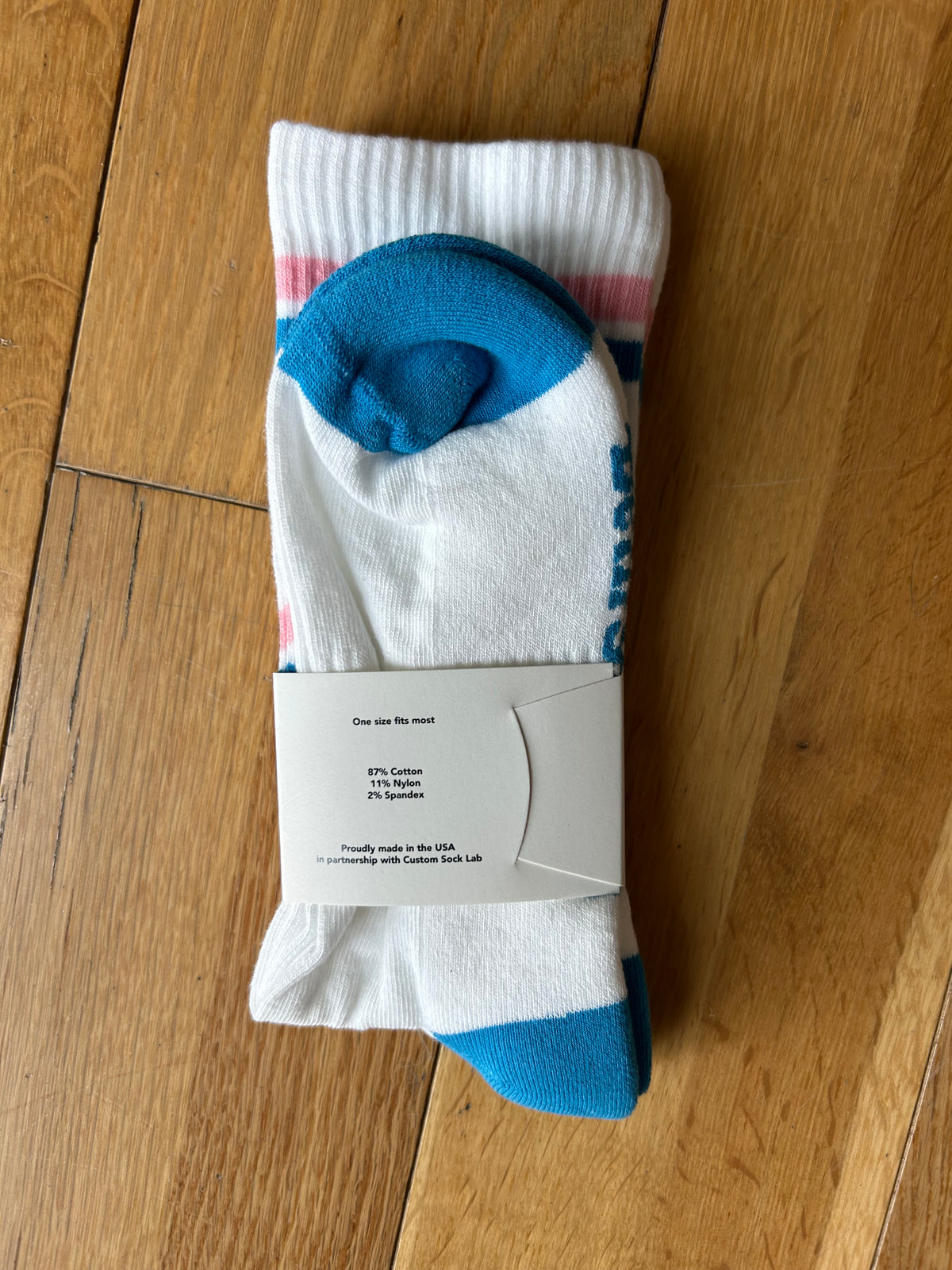 Women's Stand-up Socks (Pink/Blue)
