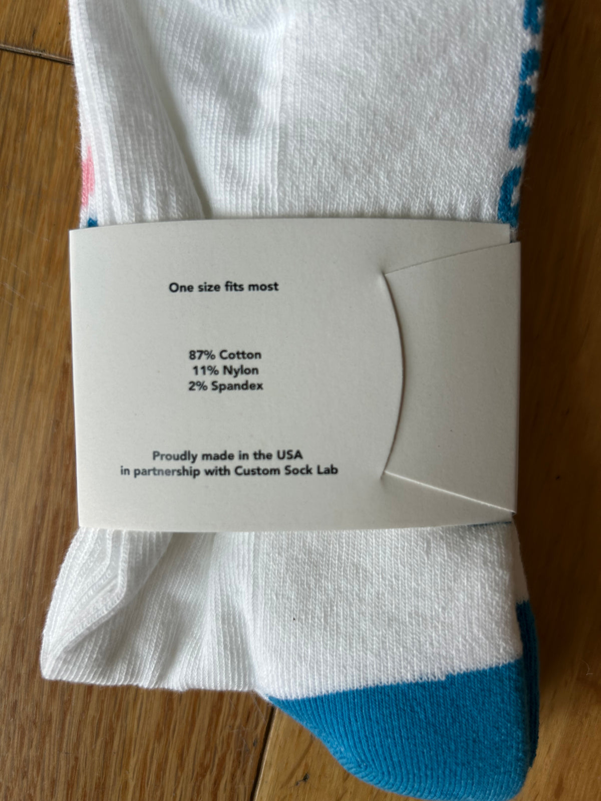 Women's Stand-up Socks (Pink/Blue)
